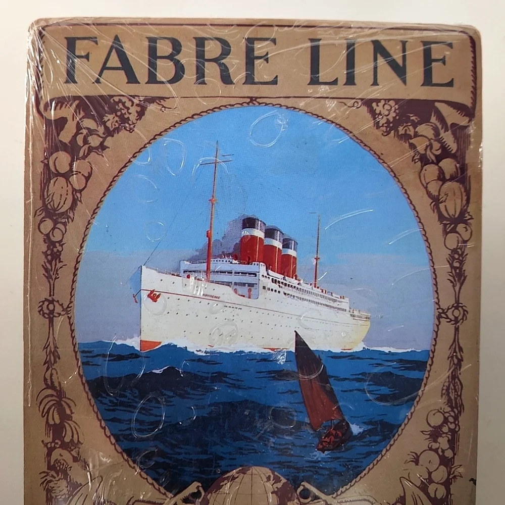 Fabre Line Made in France Metal Postcard NWT Nautical Decor